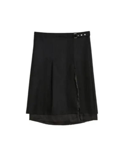 Clasp Wool A Line Skirt Black - OUR LEGACY - BALAAN 2