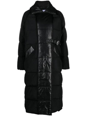 Oversized Mix Puffer Padding Black - GANNI - BALAAN 1