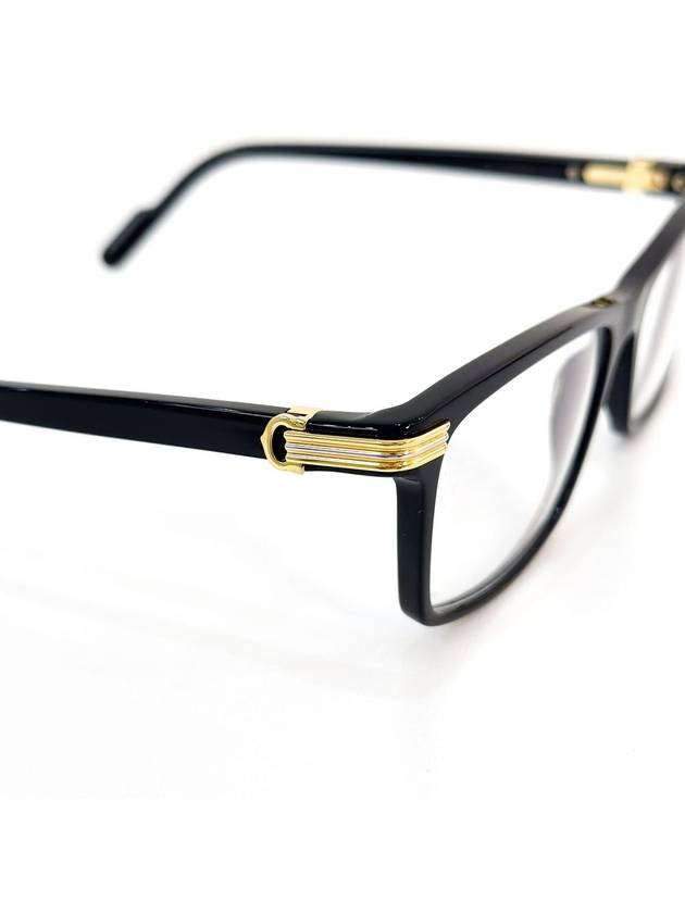 Cartier Men s Square Premiere De Fender Glasses Black - CARTIER - BALAAN 3