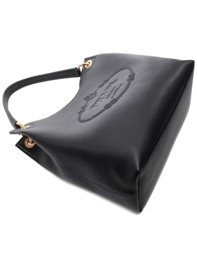 Vitello Phoenix Hobo Bag Black - PRADA - BALAAN 6