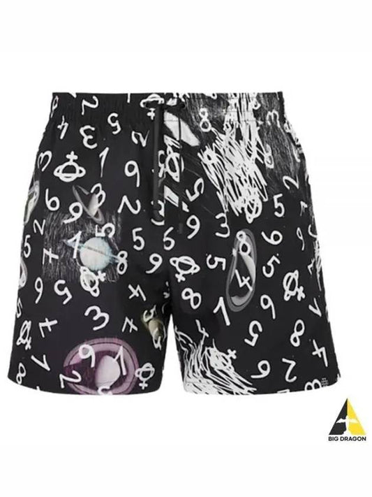 Graphic Print Swim Shorts Black - VIVIENNE WESTWOOD - BALAAN 2