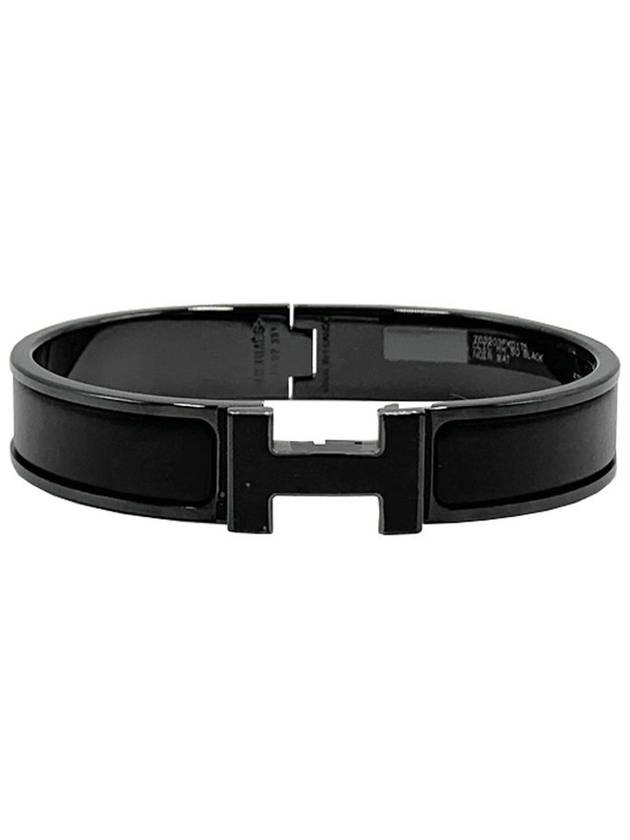 Clic HH So Bracelet Black - HERMES - BALAAN 2