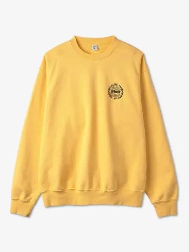 Crest Logo Sweatshirt Yellow Black - SPORTY & RICH - BALAAN 2