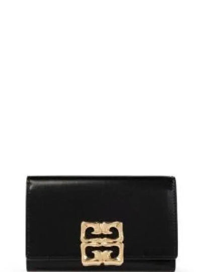 4G Liquid Box Leather Half Wallet Black - GIVENCHY - BALAAN 2