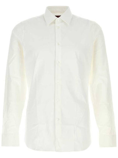 Stretch Cotton Poplin Long Sleeve Shirt White - GUCCI - BALAAN 2