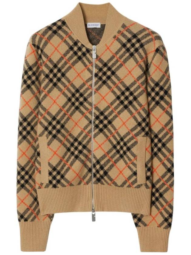 Cashmere check cardigan 8099881 - BURBERRY - BALAAN 1