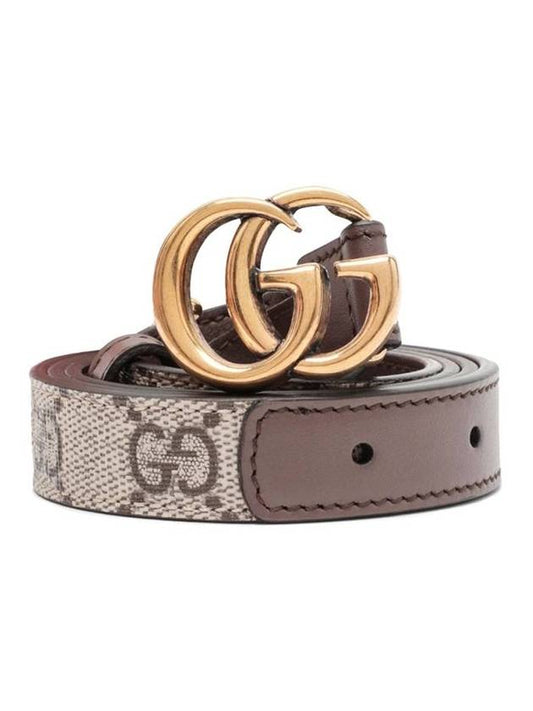 GG Marmont Thin Belt Beige - GUCCI - BALAAN 1