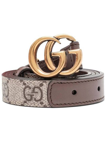 GG Marmont Thin Belt Beige - GUCCI - BALAAN 1