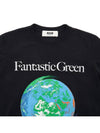 Fantastic Green Logo Short Sleeve T-Shirt Black - MSGM - BALAAN 4