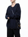 For Woman Women s Soft Two way Knit Cardigan Navy W243TP10NY - CHANCE'S NOI - BALAAN 3