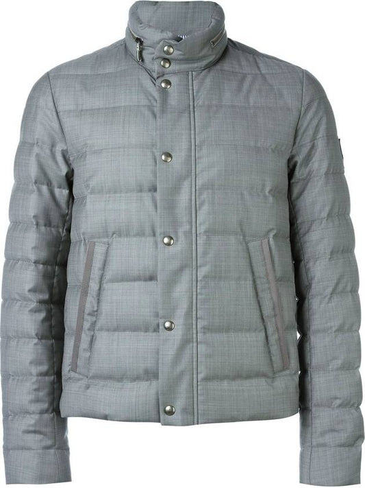 Men's Wool Down Padding Grey - MONCLER - BALAAN 2