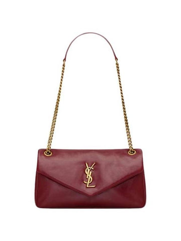 Calypso Small Shiny Leather Rubis 734153 AADRE 6688 - SAINT LAURENT - BALAAN 1