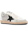 Ball Star Suede Star Laminate Low Top Sneakers Grey - GOLDEN GOOSE - BALAAN 3