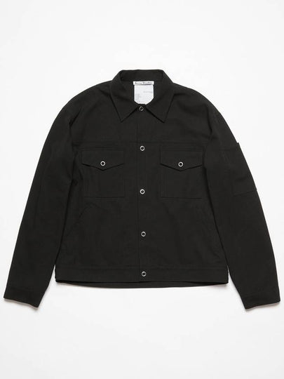 Classic Collar Long Sleeve Jacket Black - ACNE STUDIOS - BALAAN 2