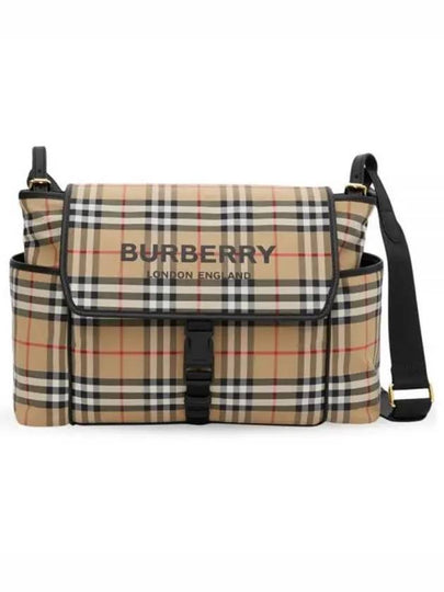 Burberry Kids Logo Vintage Check Shoulder Bag Beige - BURBERRY - BALAAN 2