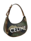 Camouflage Canvas Abba Shoulder Bag Khaki 193952DGR 15KH - CELINE - BALAAN 2