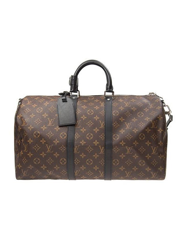 Keepall Bandouliere 45 Monogram Macassar Duffel Bag Brown - LOUIS VUITTON - BALAAN 1