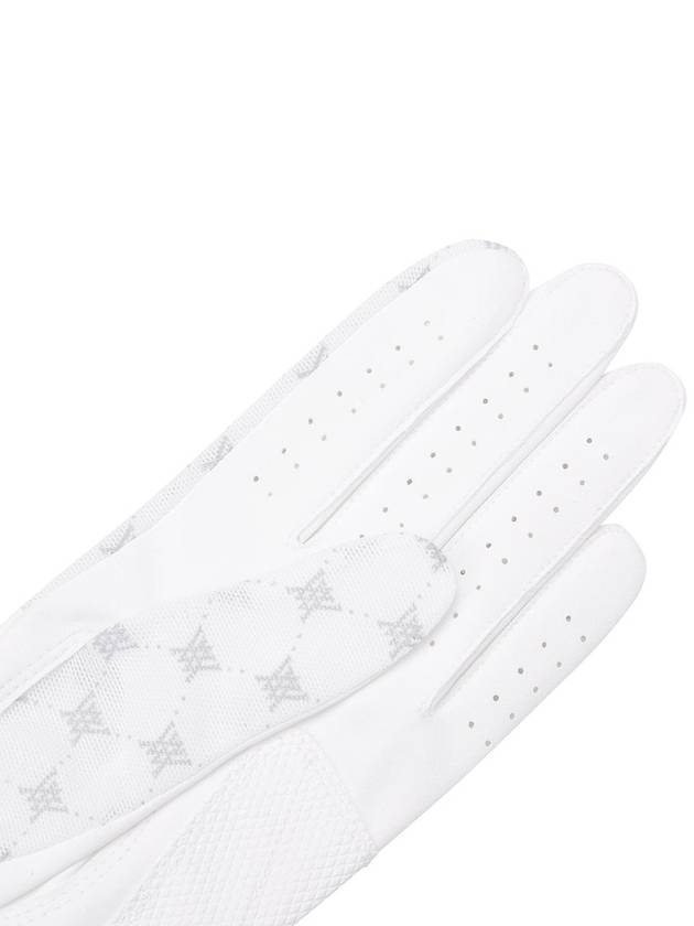 W MONOGRAM SEETHROUGH GLOVE PAIR WH - ANEWGOLF - BALAAN 7