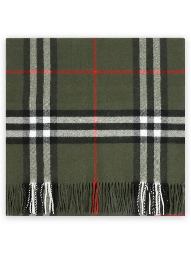 Check Wide Cashmere Scarf Loch - BURBERRY - BALAAN 3