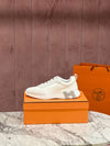 Bouncing Sneakers Mesh Suede Goatskin Blanc Blanc - HERMES - BALAAN 3