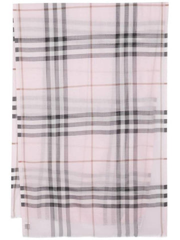 Giant Check Wool Silk Blend Scarf 8078781B1017 B0710971944 - BURBERRY - BALAAN 1