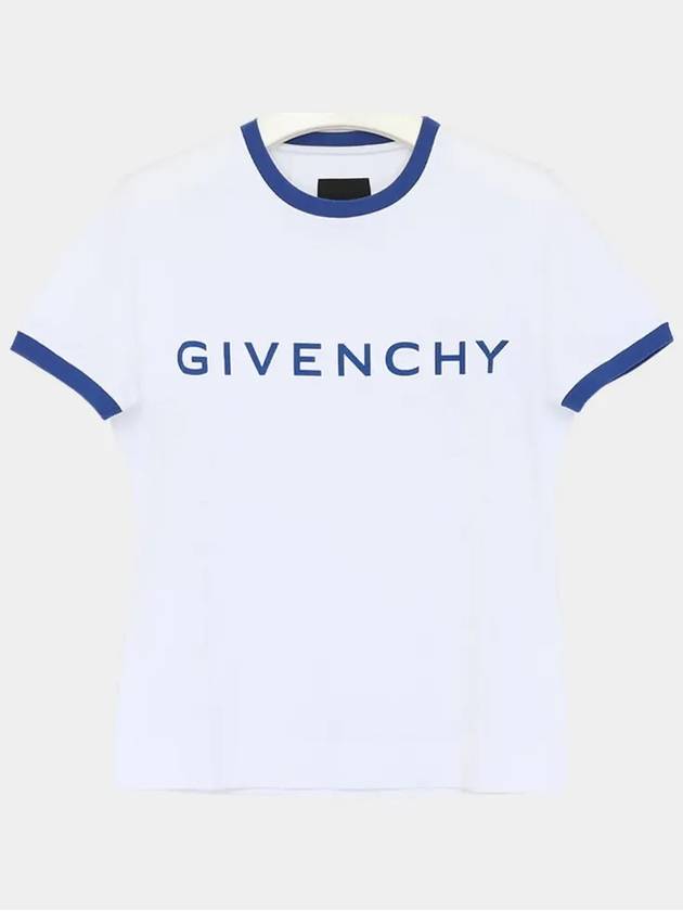 Archetype Slim Fit Cotton Short Sleeve T-Shirt White - GIVENCHY - BALAAN 4