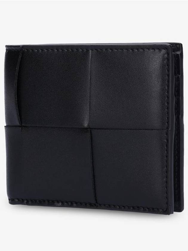 Intrecciato Cassette Half Wallet Black - BOTTEGA VENETA - BALAAN 4