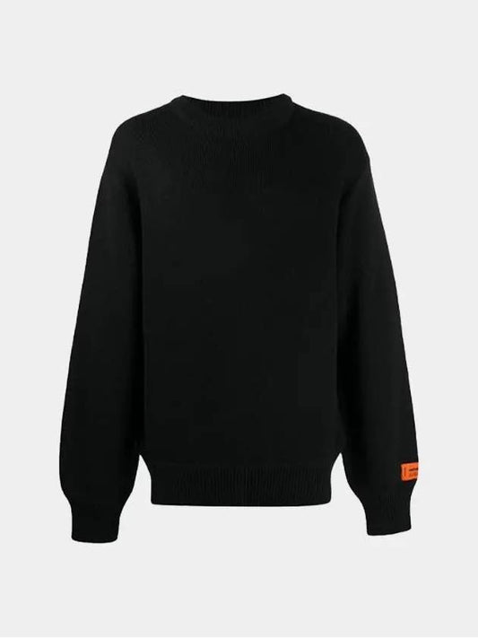 Heron Preston Men's Back Printing Crew Neck Black Sweatshirt HMHE006F20KNI002 1001 - HERON PRESTON - BALAAN 1