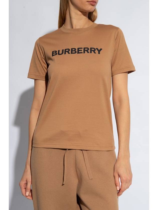 Logo Print T-Shirt Brown - BURBERRY - BALAAN 4