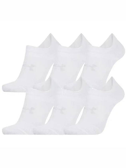 Essential No Show Socks 6 Pack Set White - UNDER ARMOUR - BALAAN 2