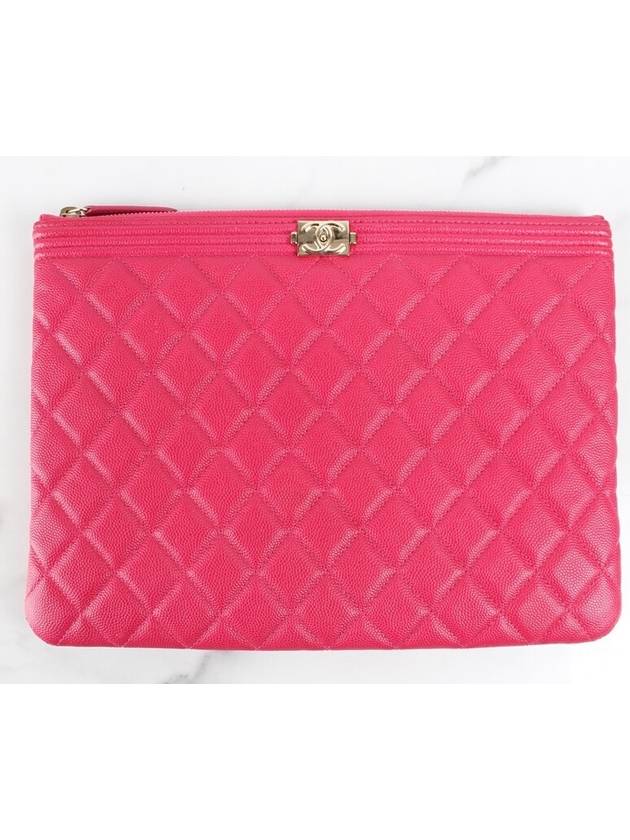 Lambskin Boy Clutch Bag M - CHANEL - BALAAN 2