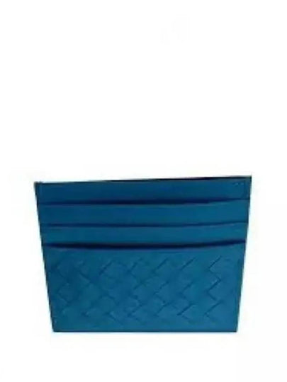 Intrecciato Weaving Card Wallet Blue - BOTTEGA VENETA - BALAAN 2