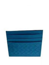 Intrecciato Weaving Card Wallet Blue - BOTTEGA VENETA - BALAAN 2