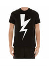 Bolt Short Sleeve T-Shirt Black - NEIL BARRETT - BALAAN 2