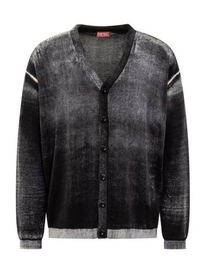 K-Larence B Reverse Print Cardigan Black - DIESEL - BALAAN 2