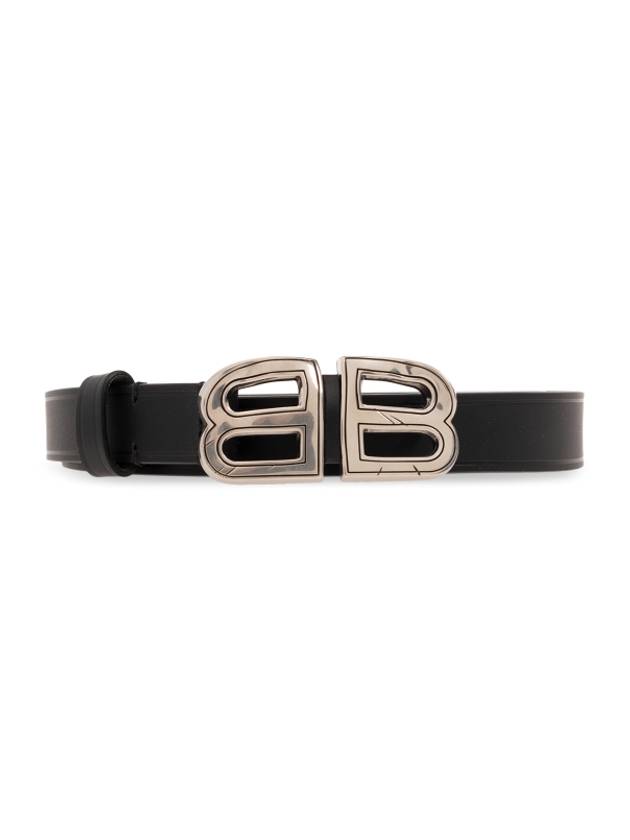 BB Crush Leather Belt Black - BALENCIAGA - BALAAN 2