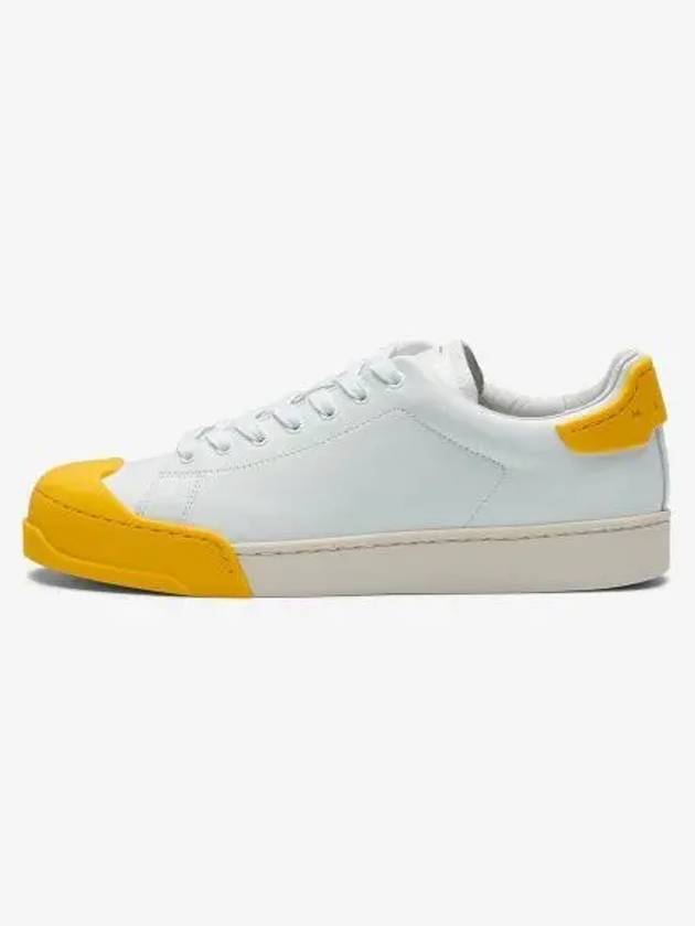 Dada Bumper Low Top Sneakers White Yellow - MARNI - BALAAN 2