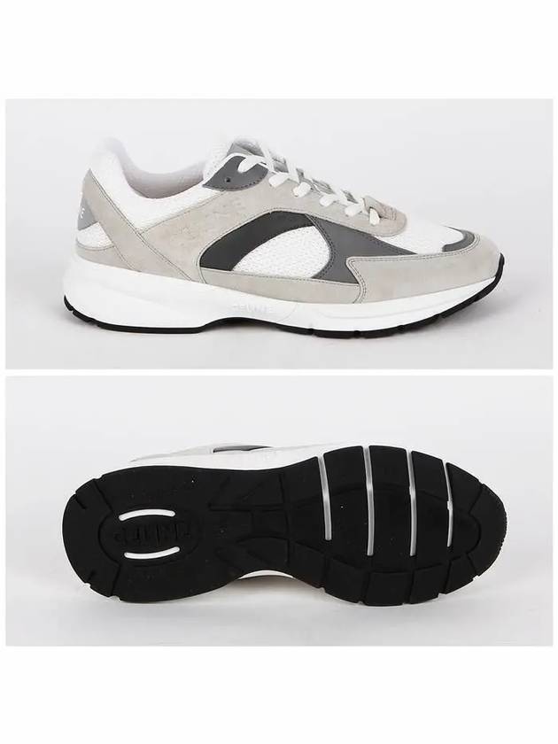 Runner CR 03 lace up low top sneakers gray - CELINE - BALAAN 4