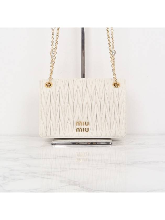 Matelasse Nappa Chain Shoulder Bag 5BP065 N88 F0002 - MIU MIU - BALAAN 1