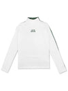 HALF & HALF half-neck color combination t-shirtWHITE GREEN - MONBIRDIE GOLF - BALAAN 2