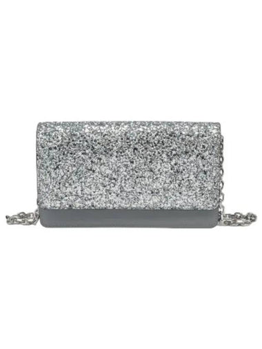 glitter chain wallet silver - MAISON MARGIELA - BALAAN 1