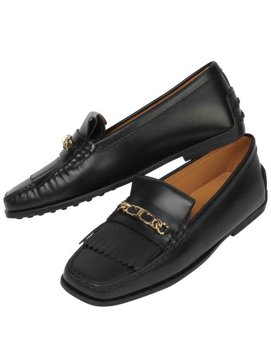 Women's FRANGIA GOMMA CITY Loafers XXW42K0GG70QGW B999 BLACK TDS447 - TOD'S - BALAAN.