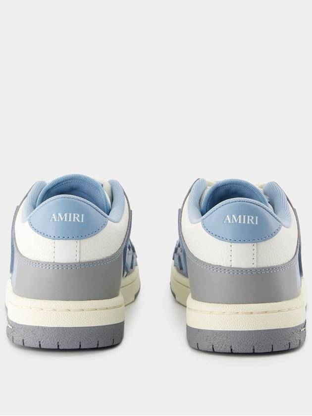 Varsity Skel Top Low Sneakers - Amiri - Leather - Blue - AMIRI - BALAAN 3