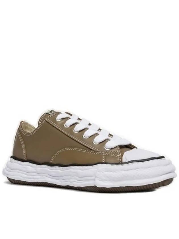 Peterson23 OG Sole Leather Low Top Sneakers Brown - MIHARA YASUHIRO - BALAAN 3