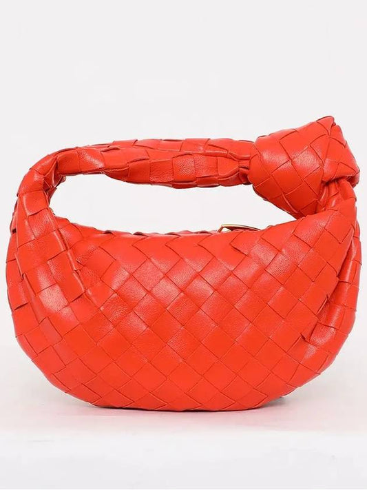 Jodie Intrecciato Small Tote Bag Orange - BOTTEGA VENETA - BALAAN 2