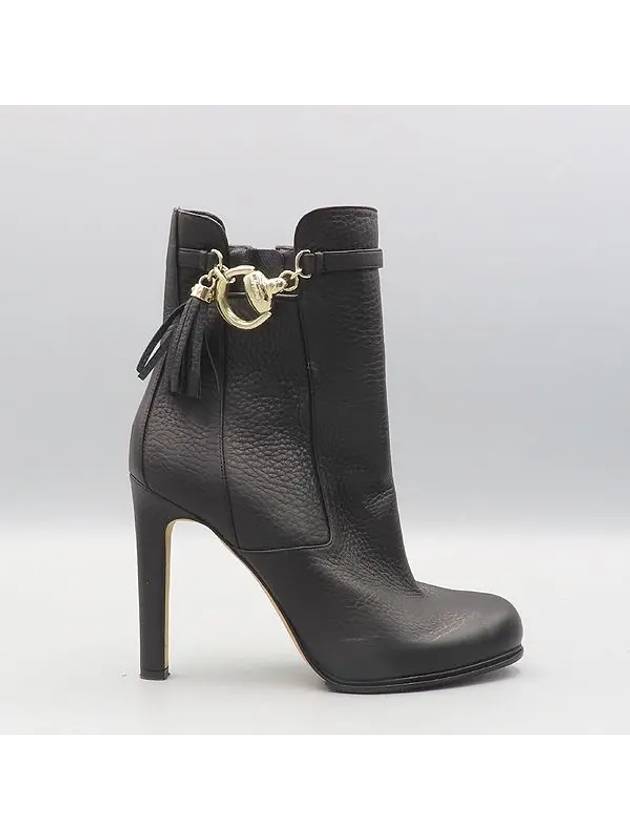 Smith Market Used Luxury Black Boots Women s Shoes - GUCCI - BALAAN 3