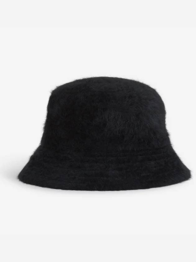 Heart Logo Blended Angora Bucket Hat Black - AMI - BALAAN 8