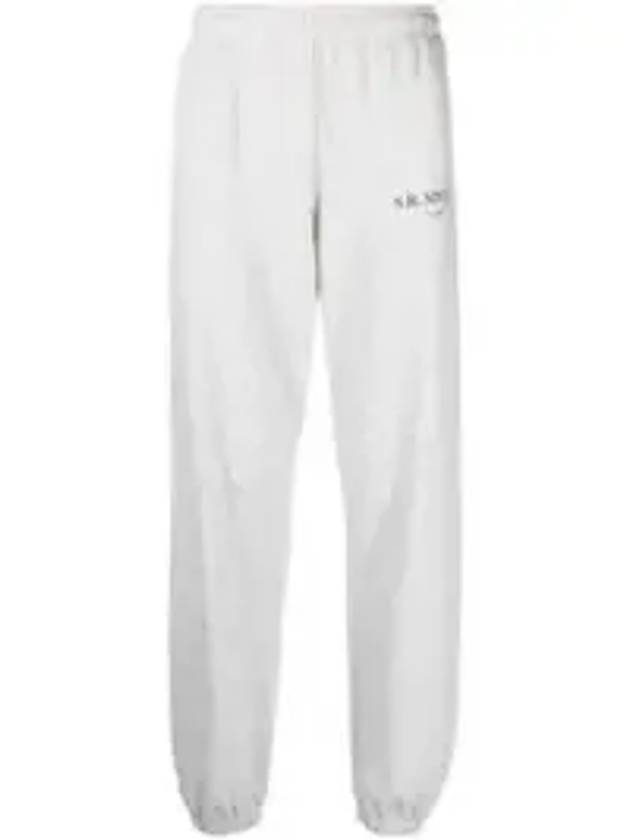 Sports Logo Track Pants Heather Gray - SPORTY & RICH - BALAAN 1