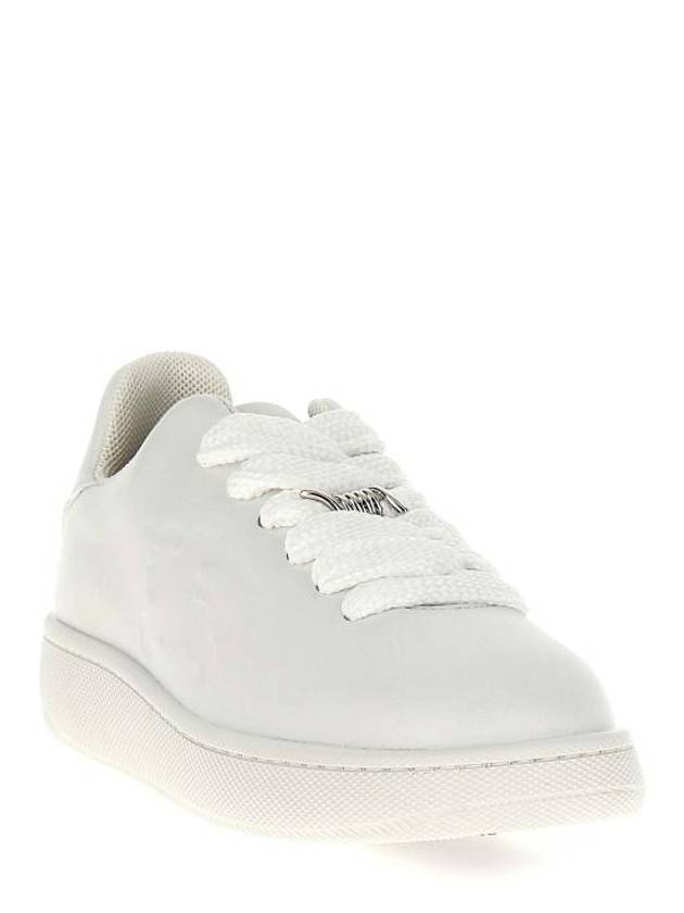 Leather Box Low-Top Sneakers White - BURBERRY - BALAAN 3