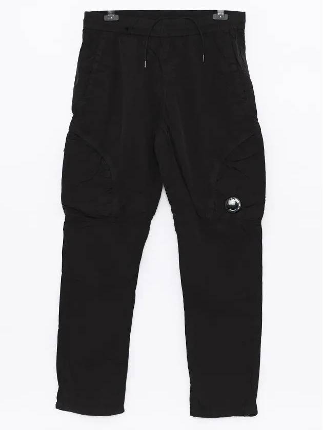 Chrome R Regular Zipper Cargo Straight Pants Black - CP COMPANY - BALAAN 4